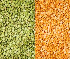 Split peas (yellow and green)